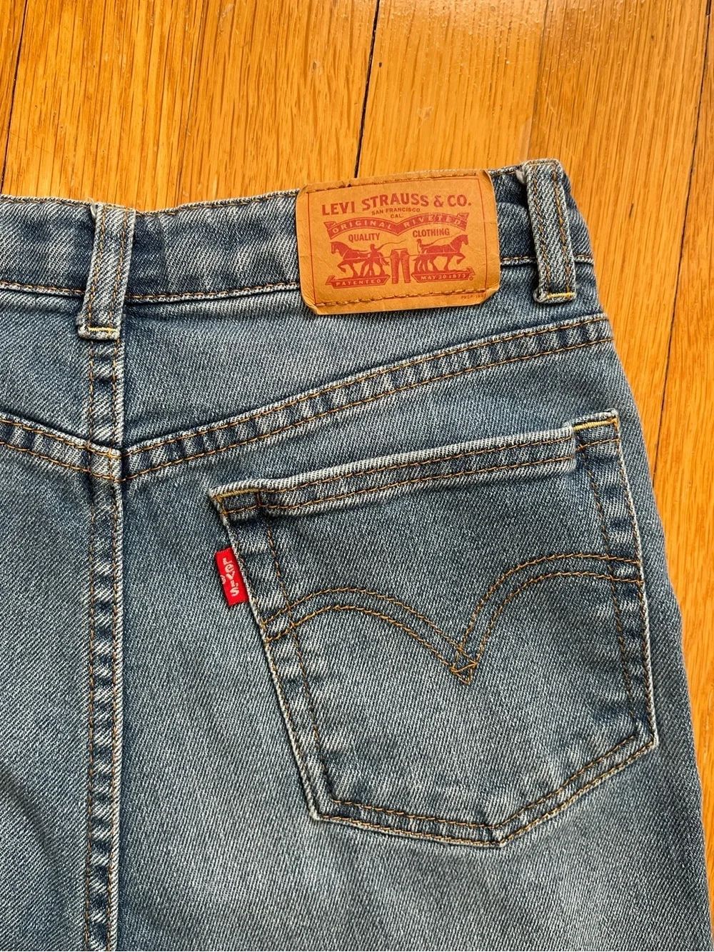 Levi’s Ribcage Ankle Straight Big Girls Denim Jeans Medium Wash Size 12